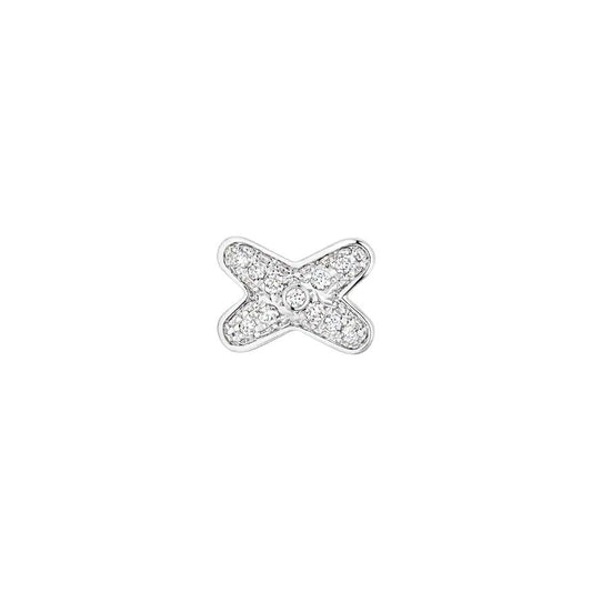 [Sophire]JEUX DE SILVER DIAMOND EARRINGS