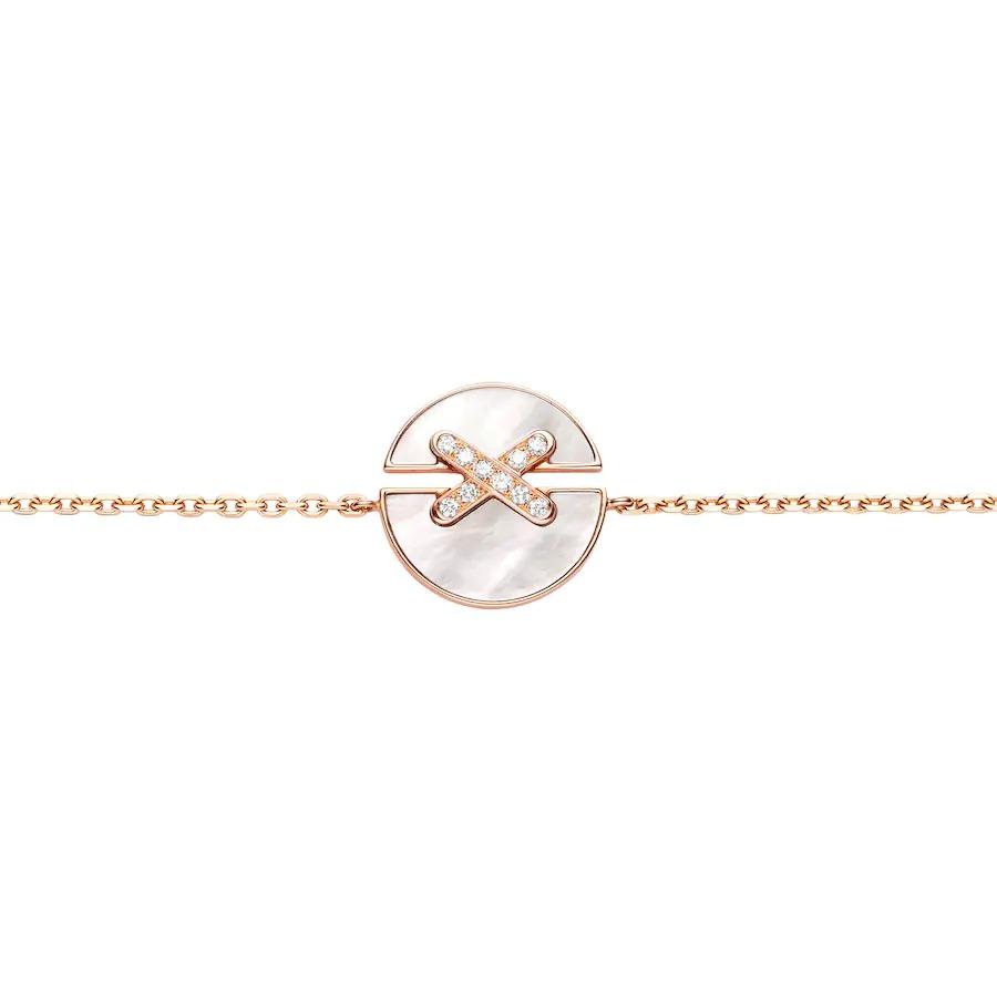 [Sophire Jewelry ]JEUX DE BRACELET MOP PINK GOLD DIAMONDS