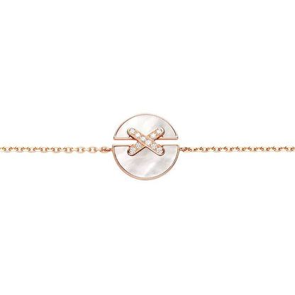 [Sophire Jewelry ]JEUX DE BRACELET MOP PINK GOLD DIAMONDS