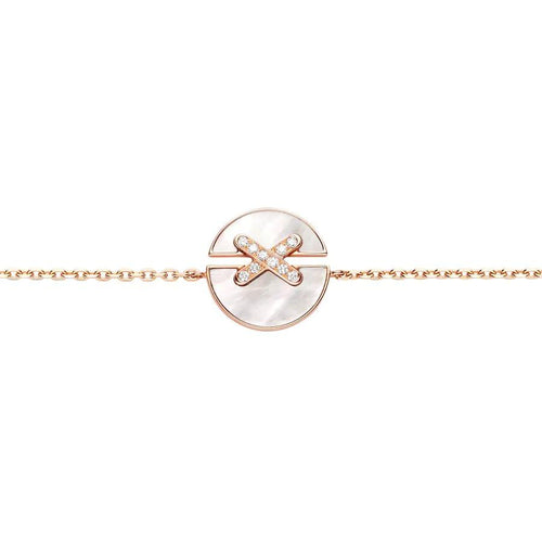 [Sophire Jewelry ]JEUX DE BRACELET MOP PINK GOLD DIAMONDS