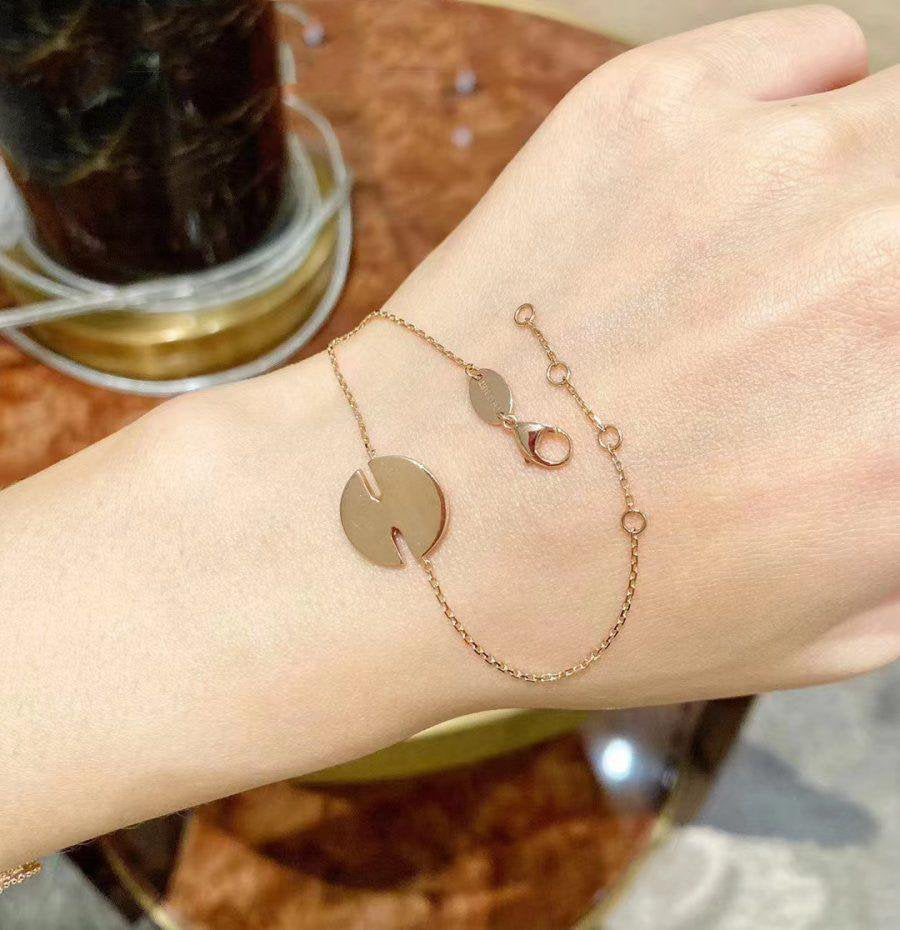 [Sophire Jewelry ]JEUX DE BRACELET MOP PINK GOLD DIAMONDS