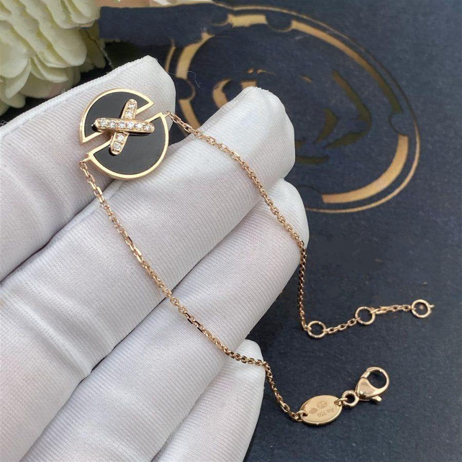 [Sophire Jewelry ]JEUX DE BRACELET ONYX PINK GOLD DIAMOND
