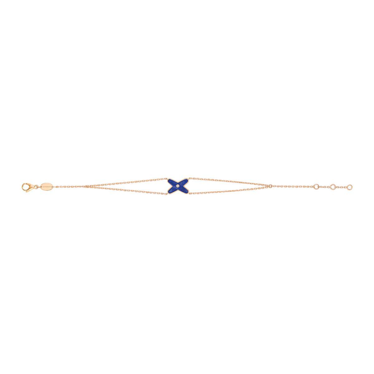 [Sophire Jewelry ]Hollow Design Four-Leaf Clover Flower Shape Bracelet