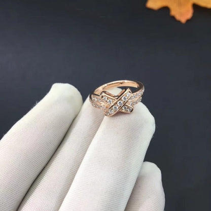 [Sophire Jewelry ]JEUX DE RING PINK GOLD DIAMOND