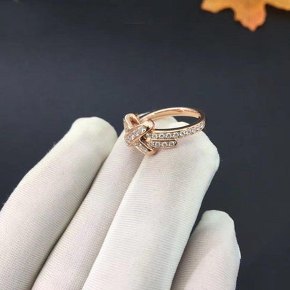 [Sophire Jewelry ]JEUX DE RING PINK GOLD DIAMOND