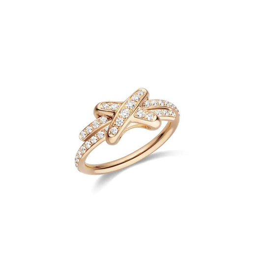 [Sophire]JEUX DE RING ROSE GOLD DIAMOND