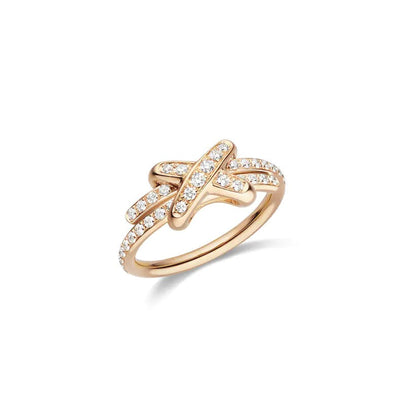 [Sophire Jewelry ]JEUX DE RING PINK GOLD DIAMOND