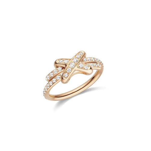 [Sophire Jewelry ]JEUX DE RING PINK GOLD DIAMOND