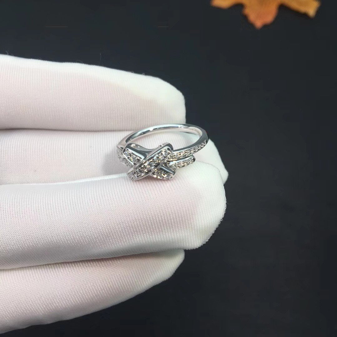 [Sophire Jewelry ]JEUX DE SILVER DIAMOND RING