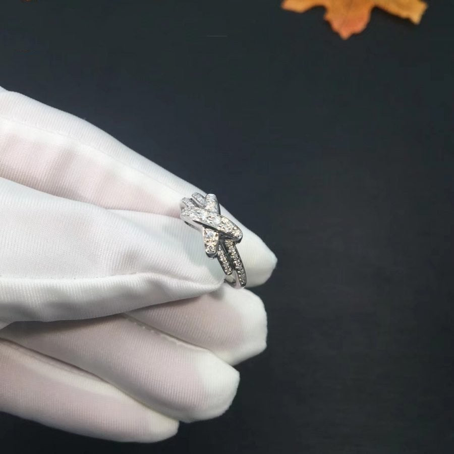 [Sophire Jewelry ]JEUX DE SILVER DIAMOND RING