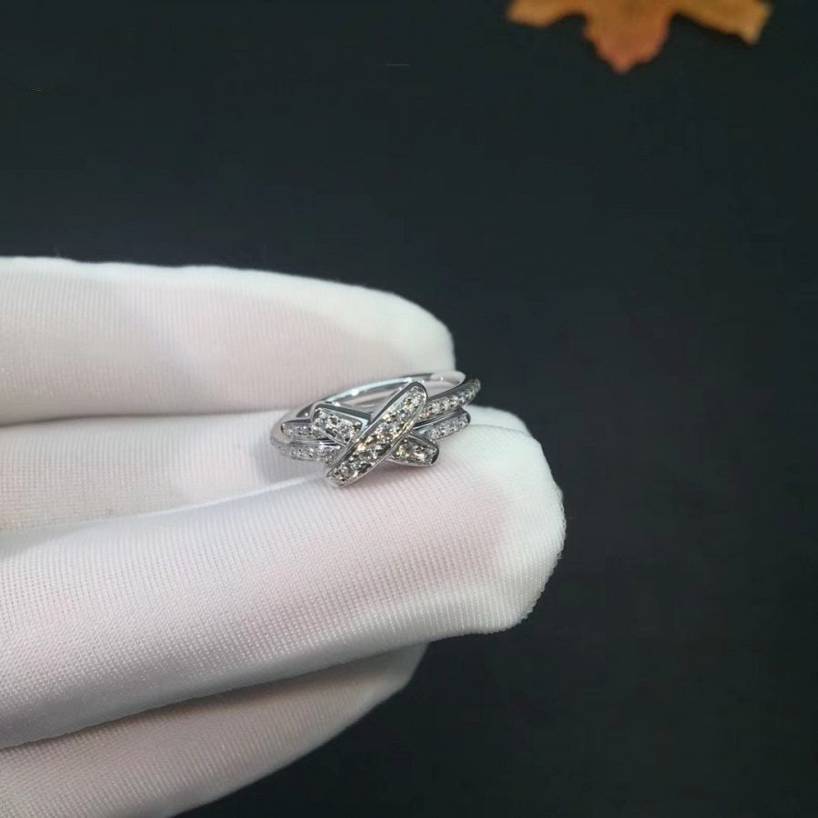 [Sophire Jewelry ]JEUX DE SILVER DIAMOND RING