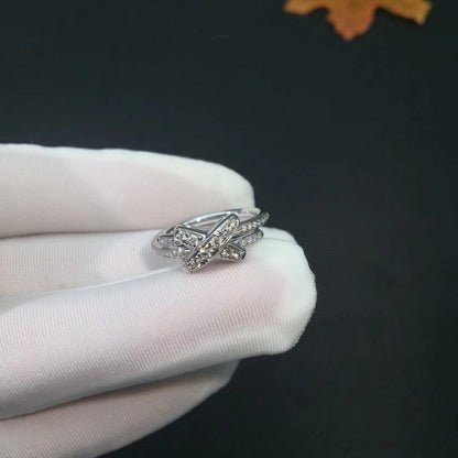 [Sophire Jewelry ]JEUX DE SILVER DIAMOND RING