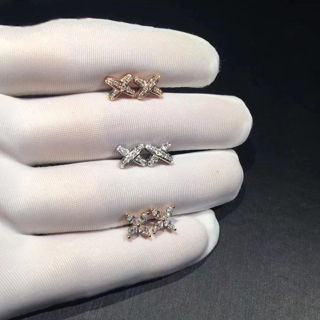 [Sophire Jewelry ]JEUX DE DIAMOND EARRINGS
