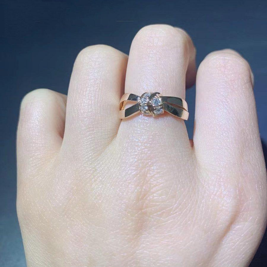 [Sophire Jewelry ]LIENS RING PINK GOLD DIAMOND