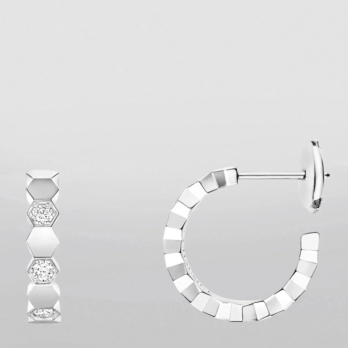 [Sophire Jewelry ]Hollow Design Four-Leaf Clover Flower Shape Earrings