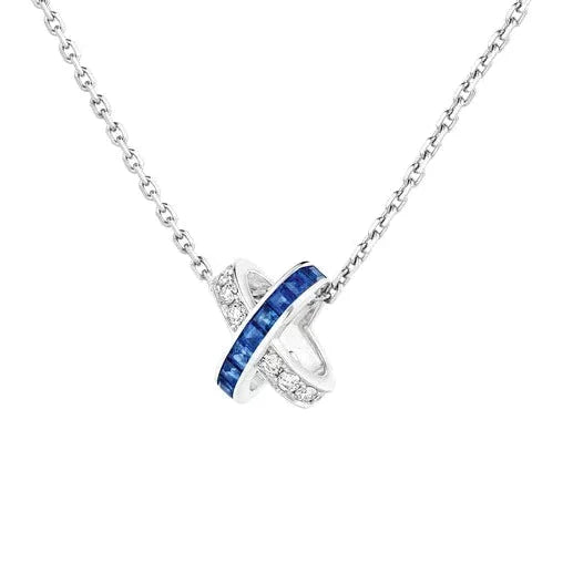 [Sophire]LIENS DIAMOND SILVER NECKLACE