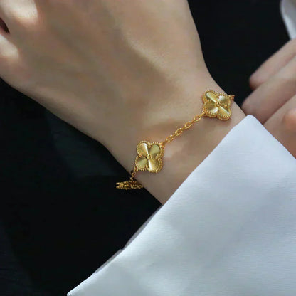 [Sophire Jewelry ] CLOVER 5 MOTIF LASER BRACELET COLLECTION