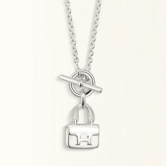 [Sophire]POP H PEDANT SILVER NECKLACE