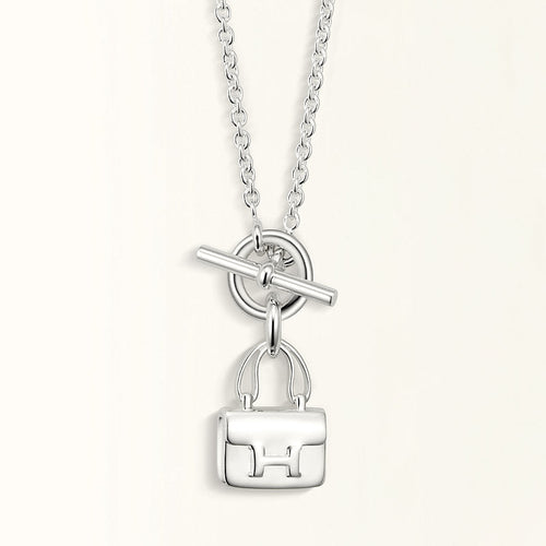 [Sophire Jewelry ]POP H PEDANT SILVER NECKLACE