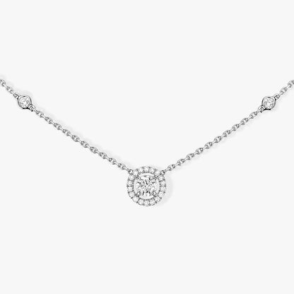 [Sophire Jewelry]Diamond Necklace 0,20ct Brilliant Shape Joy