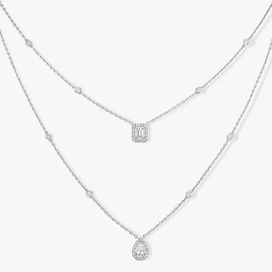 [Sophire]MY TWIN 2-ROW DIAMOND NECKLACE