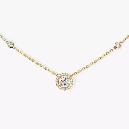 [Sophire Jewelry]Diamond Necklace 0,20ct Brilliant Shape Joy
