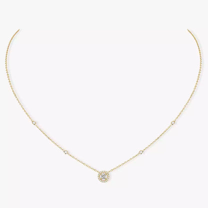 [Sophire Jewelry]Diamond Necklace 0,20ct Brilliant Shape Joy