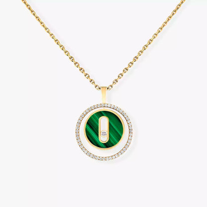 [Sophire Jewelry]Lucky Move Diamond Necklace in Rose Gold and White Mother-of-Pearl
