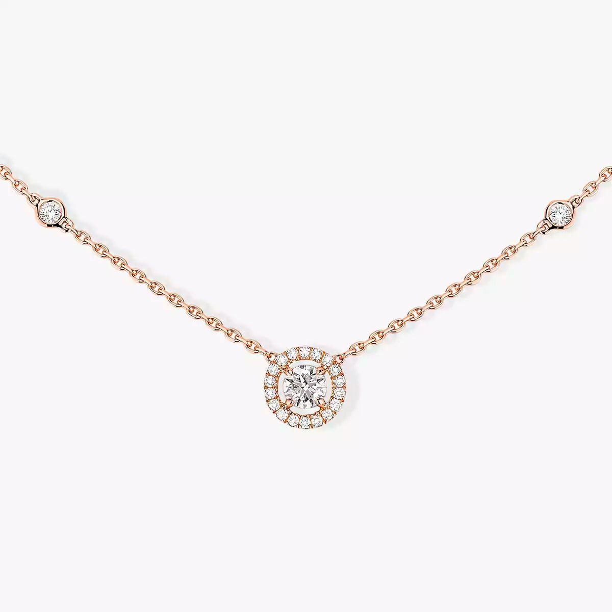 [Sophire Jewelry]Diamond Necklace 0,20ct Brilliant Shape Joy