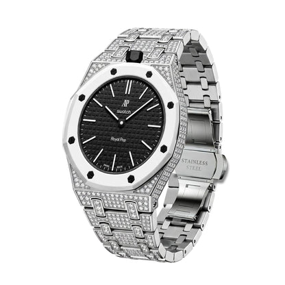 [Sophire]Royal Oak Pop Exclusive Bioceramic Case & Bioceramic Strap Full Diamond