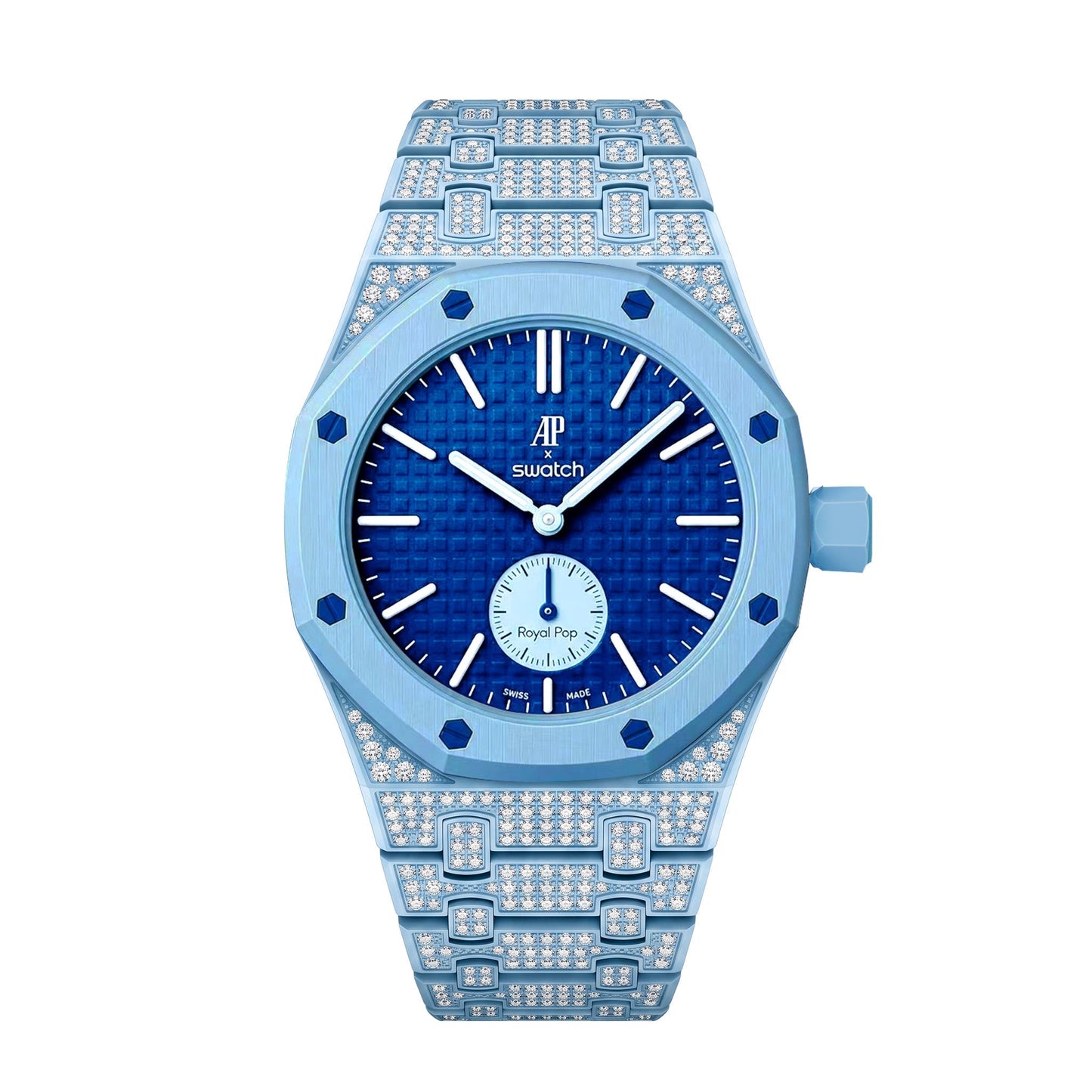 [Sophire]Royal Oak Pop Exclusive Bioceramic Case & Bioceramic Strap Full Diamond