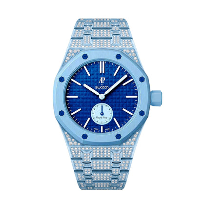 [Sophire]Royal Oak Pop Exclusive Bioceramic Case & Bioceramic Strap Full Diamond