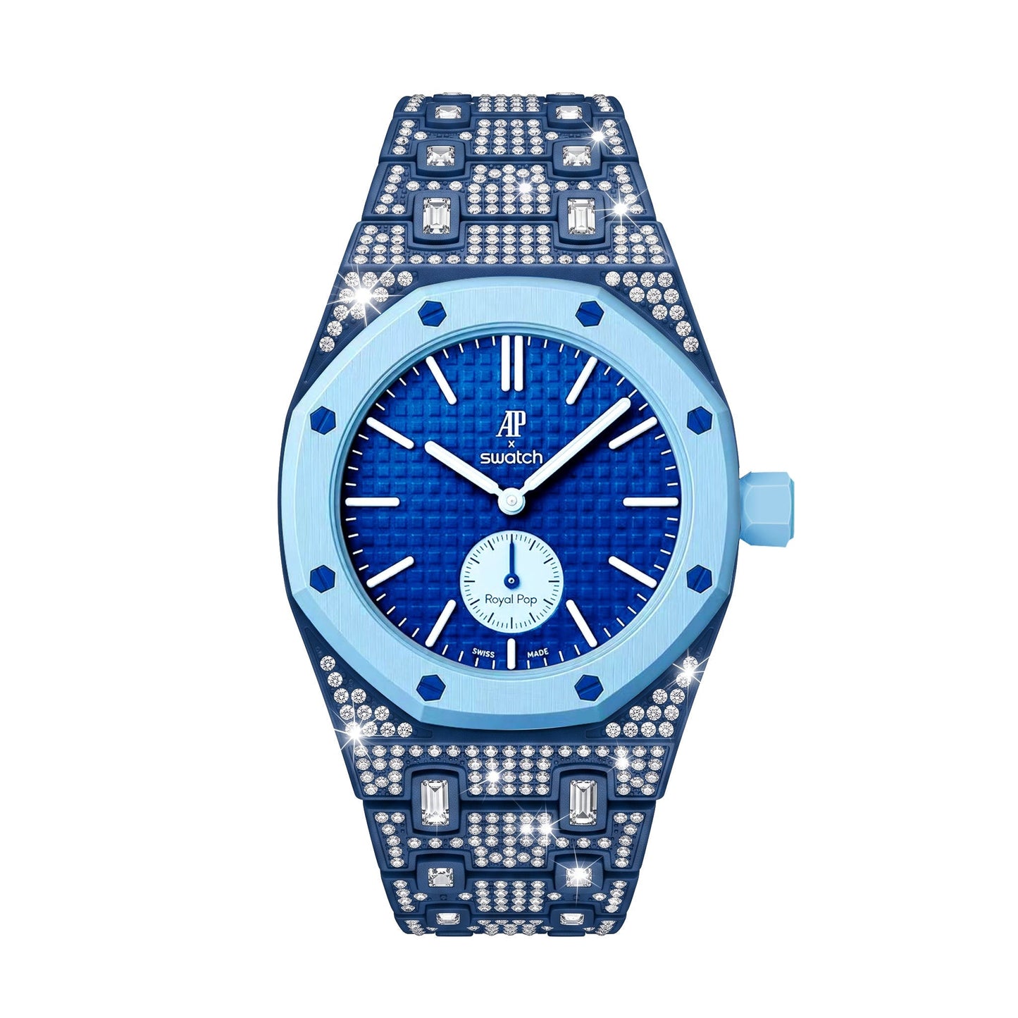 [Sophire]Royal Oak Pop Exclusive Bioceramic Case & Bioceramic Strap Full Diamond