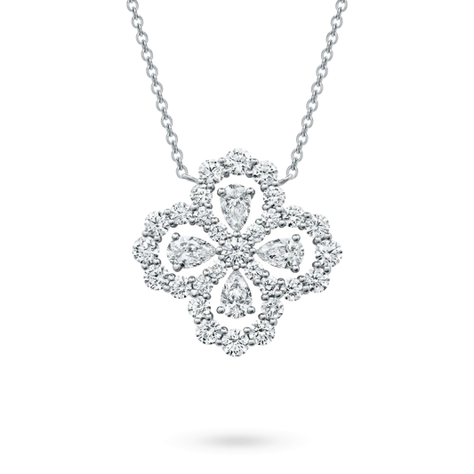 [Sophire]LOOP NECKLACE FULL MOTIF DIAMOND 16MM MULTIPLE COLORS