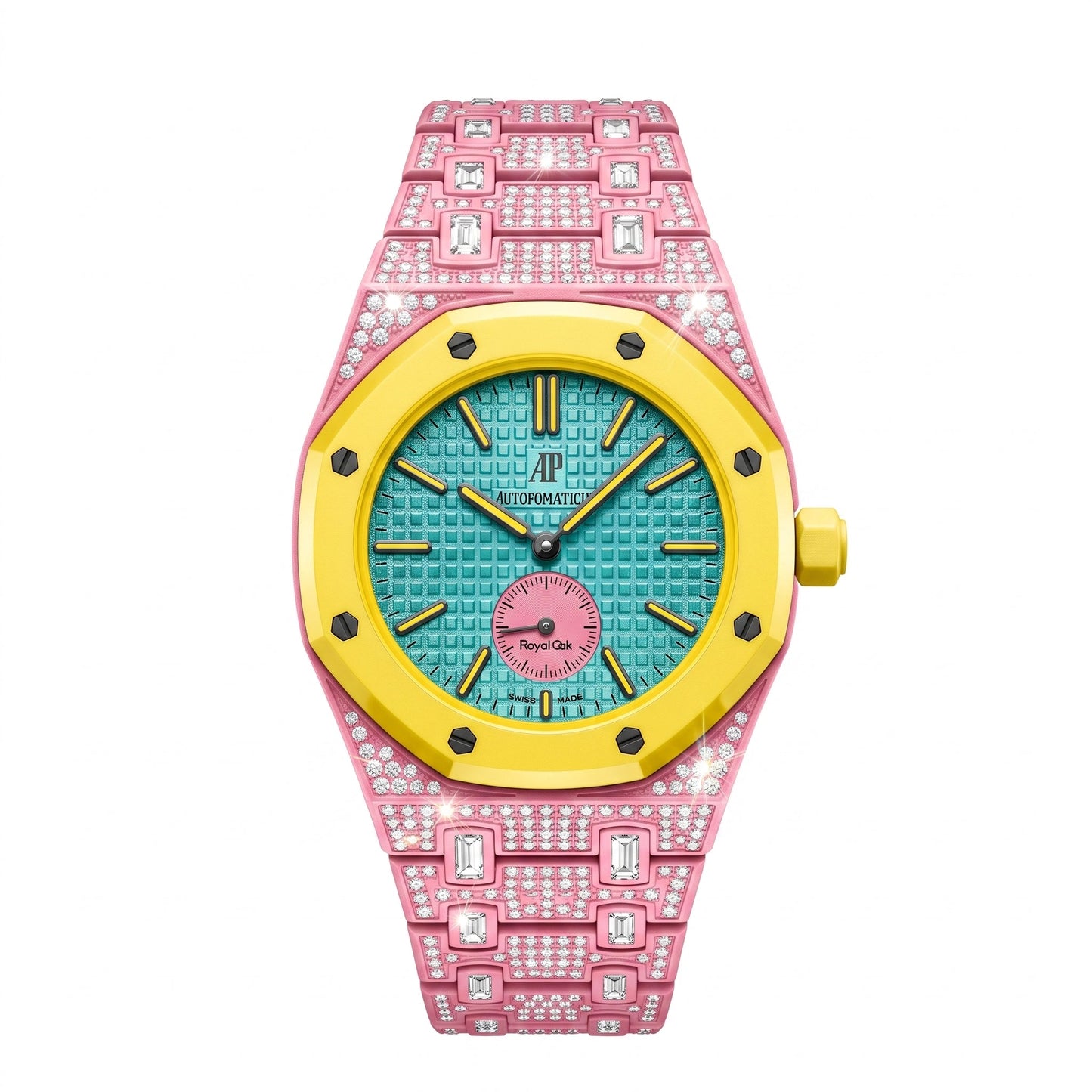 [Sophire]Royal Oak Pop Exclusive Bioceramic Case & Bioceramic Strap Full Diamond