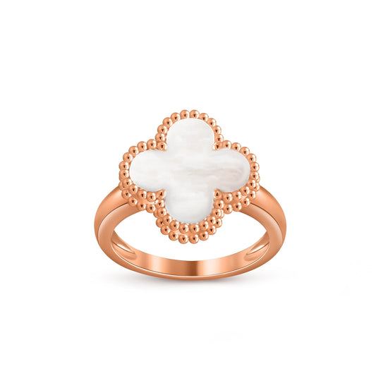 [Sophire]LUCKY CLOVER VINTAGE ROSE GOLD RING COLLECTION