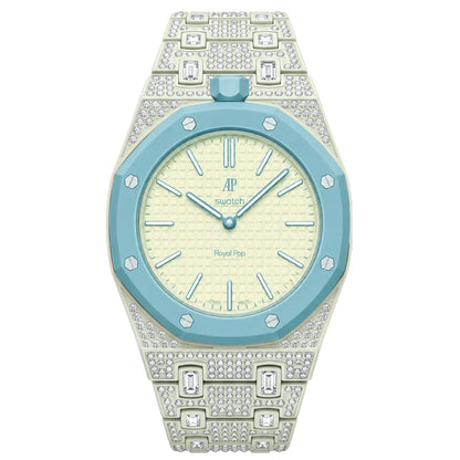 [Sophire]Royal Oak Pop Exclusive Bioceramic Case & Bioceramic Strap Full Diamond