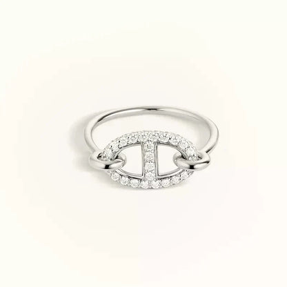 [Sophire Jewelry ]RONDE SMALL SILVER DIAMOND RING