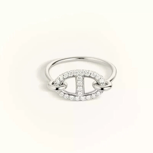 [Sophire]RONDE SMALL SILVER DIAMOND RING