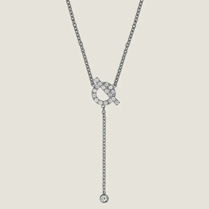 [Sophire Jewelry ]FINESSE SILVER DIAMOND NECKLACE