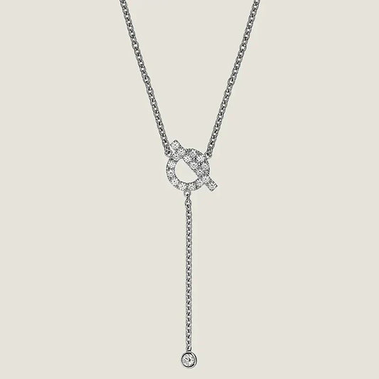 [Sophire Jewelry ]FINESSE SILVER DIAMOND NECKLACE