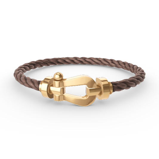 [Sophire]FORCE LARGE HORSESHOE BRACELET - GOLD
