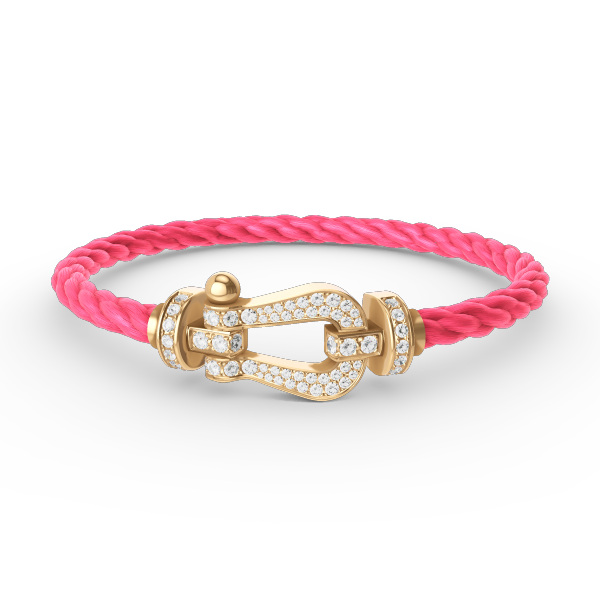 [Sophire Jewelry ]FORCE LARGE HORSESHOE FULL DIAMOND BRACELET GOLD