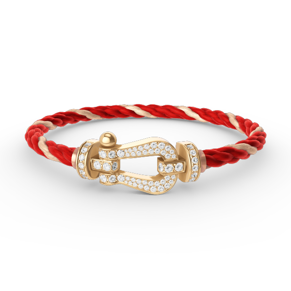 [Sophire Jewelry ]FORCE LARGE HORSESHOE FULL DIAMOND BRACELET GOLD