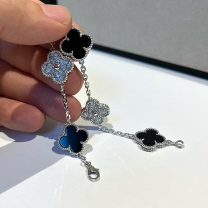[Sophire Jewelry ] CLOVER 5 MOTIF ONYXS BRACELET COLLECTION