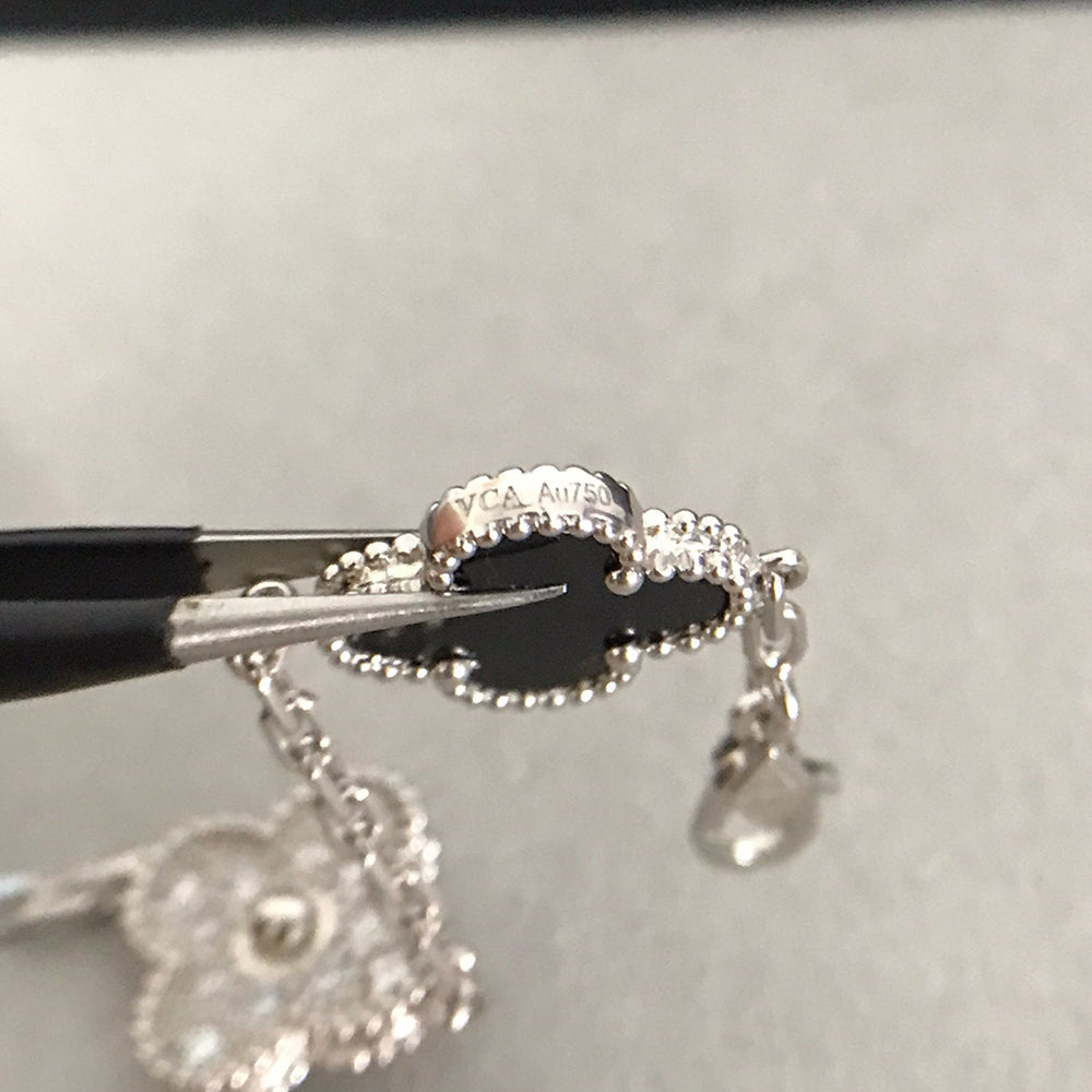 [Sophire Jewelry ] CLOVER 5 MOTIF ONYXS BRACELET COLLECTION