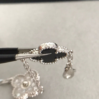 [Sophire Jewelry ] CLOVER 5 MOTIF ONYXS BRACELET COLLECTION