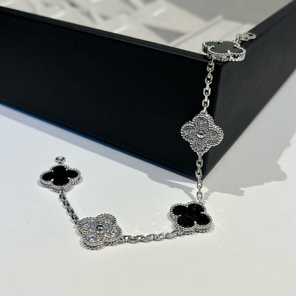 [Sophire Jewelry ] CLOVER 5 MOTIF ONYXS BRACELET COLLECTION