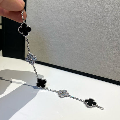 [Sophire Jewelry ] CLOVER 5 MOTIF ONYXS BRACELET COLLECTION
