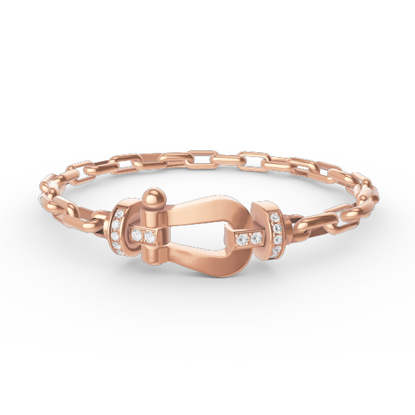 [Sophire Jewelry ]FORCE LARGE HORSESHOE CLASP  METAL BRACELET